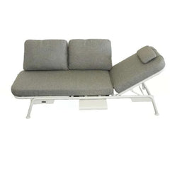 Sunset ITM00670 White C/168 3-seater Sofa convertible to Sun Lounger, 198 x 81 x 78
