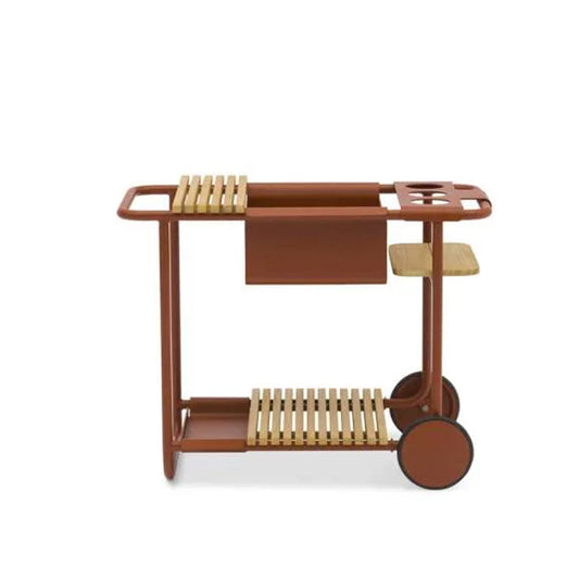 Sunset ITM00675 Terracotta Trolley with Wheels, 91 x 52 x 68