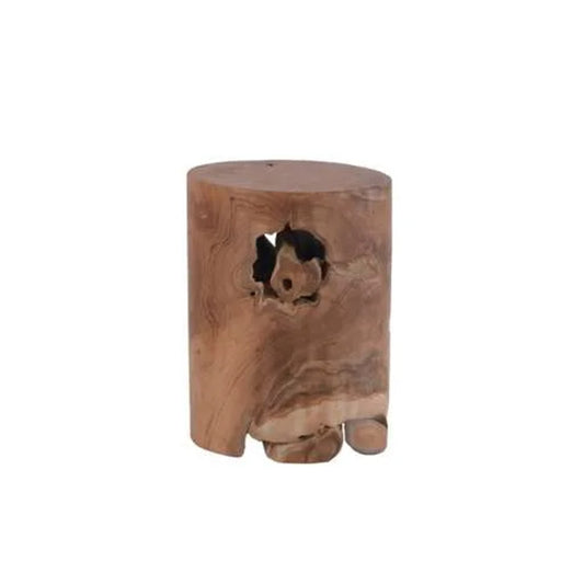 Parasol ITM02627 Teak Natural Root Stool D31cm, 31 x 31 x 41