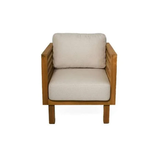 Saint Tropez ITM02638 Teak 1-seater Sofa, 75 x 78 x 75