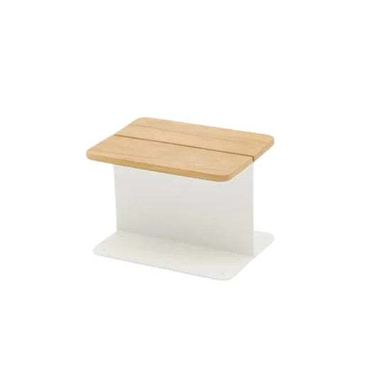 Twins ITM02662 Teak Side Table White, 40 x 30 x 28.5
