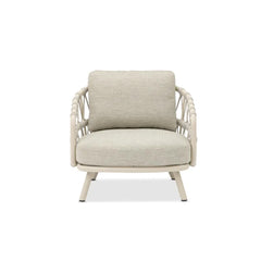 Harbour ITM02665 1-Seater Sofa Mocha in Cross Weaving Sand Rope, 82 x 89 x 80