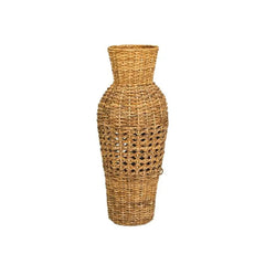 Naturalan ITM03306 Rattan & Banana Leaf Mix Vase Natural 100 cm, 27 x 27 x 100