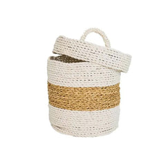Naturalan ITM03325 Mini Pot with Cover 20 cm, 20 x 20 x 20