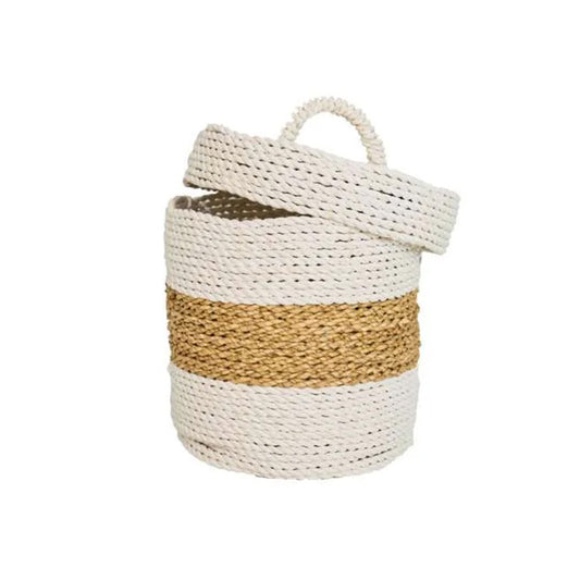Naturalan ITM03325 Mini Pot with Cover 20 cm, 20 x 20 x 20