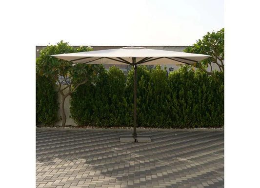 Elite Sidepost ITM03840 Cantilever Umbrella Coffee Brown With Base, 3x3 M