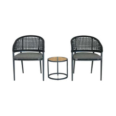 Jack ITM39688 Charcoal Balcony Set, 43 x 43 x 40.5