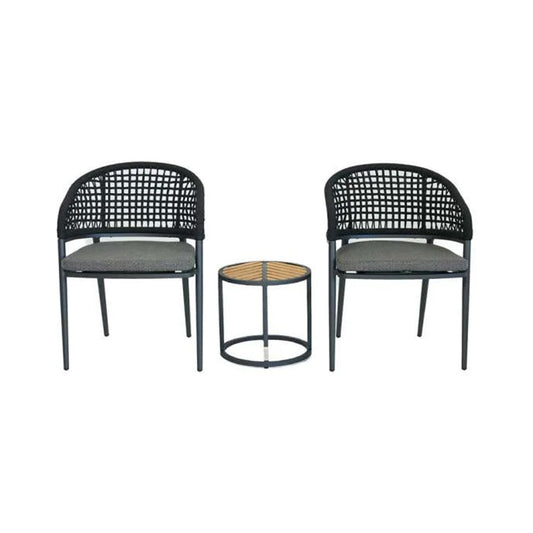 Jack ITM39688 Charcoal Balcony Set, 43 x 43 x 40.5