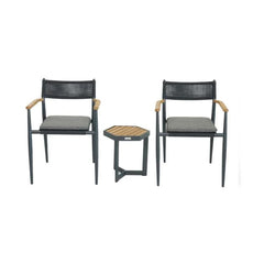 Togo ITM39690 Charcoal Balcony Set, 40 x 35 x 41