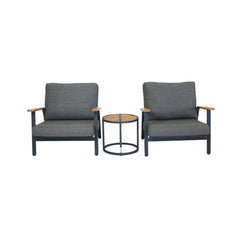 Dandy ITM39691 Charcoal Balcony Set, 43 x 43 x 40.5