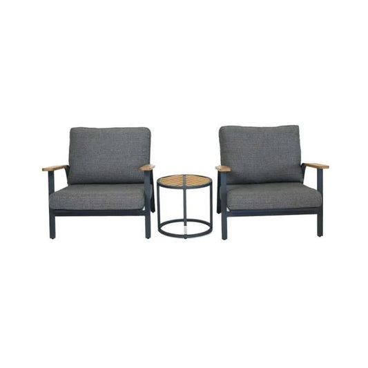 Dandy ITM39691 Charcoal Balcony Set, 43 x 43 x 40.5