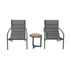 Beach Coaster ITM39692 Coast Charcoal Balcony Set, 40 x 35 x 41