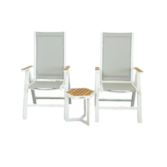 Como ITM39694 White Balcony Set, 40 x 35 x 41