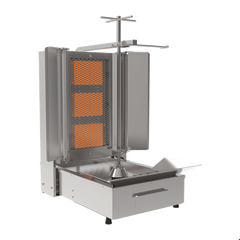 Inoxsan INO-PDG303 Doner Kebap Machine Gas with 3 Radiants Bottom Motor, 9 kw