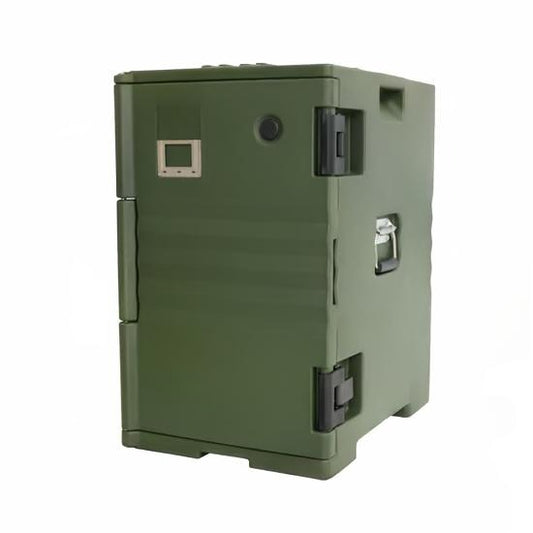 120L Insulated Front-Loading Food Carrier Box with Wheels – JY-A120A-FT, Waterproof, Rotomolded