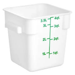 Chef360 4QT Polypropylene Storage Container White