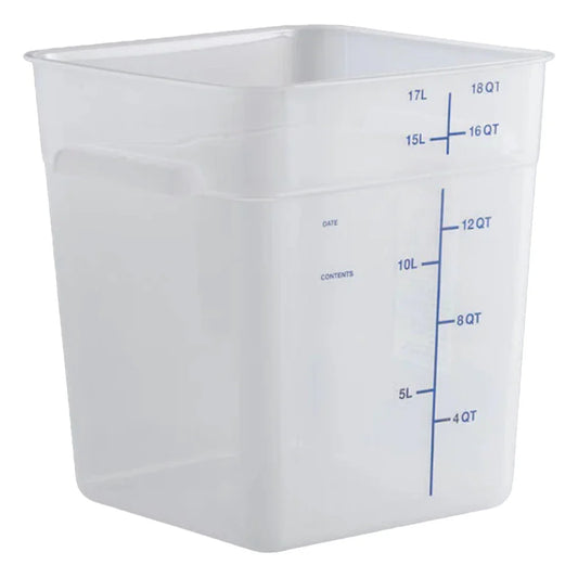 Chef360 18QT Polypropylene Storage Container White