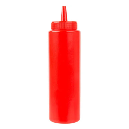 Chef360 8oz Squeeze Bottle Red