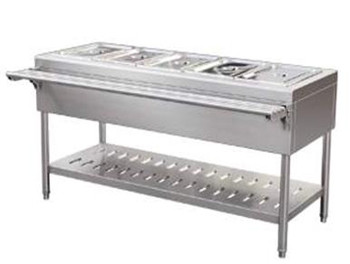 THS JYBW-180 Bain Marie with Lower Shelf, 3.5 kW, 180 x 70 x 85 cm