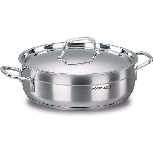KORKMAZ KA1030 ALFA LOW CASSEROLE 30 cm x 10 cm / 7 ltr. CAPACITY