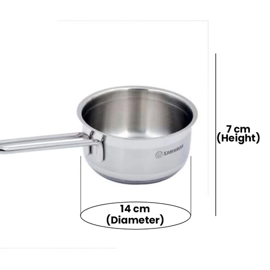KORKMAZ KA1891 ASTRA SAUCEPAN WITHOUT LID, 14 cm x 7 cm / 1 ltr. CAPACITY