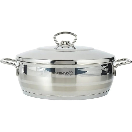 KORKMAZ KA1904 ASTRA LOW CASSEROLE 24 cm x 8 cm / 3.6 ltr. CAPACITY