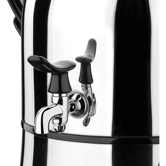 KORKMAZ KA338 NOSTA ELECTRICAL SAMOVAR - BLACK COLOR