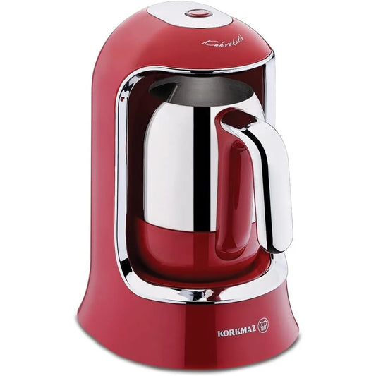 KORKMAZ KA860-03 KAHVEKOLIK COFFEE MAKER - RED/CHROME