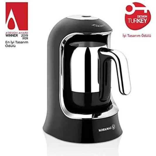 KORKMAZ KA860-07 KAHVEKOLIK COFFEE MAKER - BLACK/CHROME