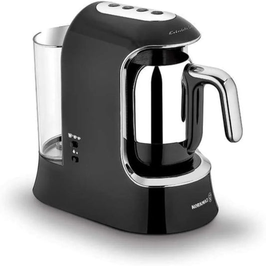 KORKMAZ KA862-01 KAHVEKOLIK AQUA COFFEE MACHINE - BLACK/CHROME