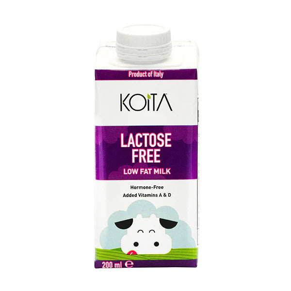 Koita KOI018 Lactose Free Low Fat 200ml, Pack of 24 pcs