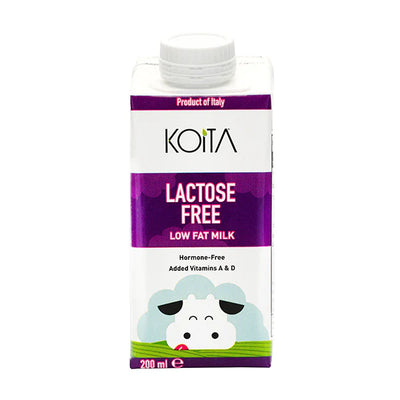 Koita KOI018 Lactose Free Low Fat 200ml, Pack of 24 pcs