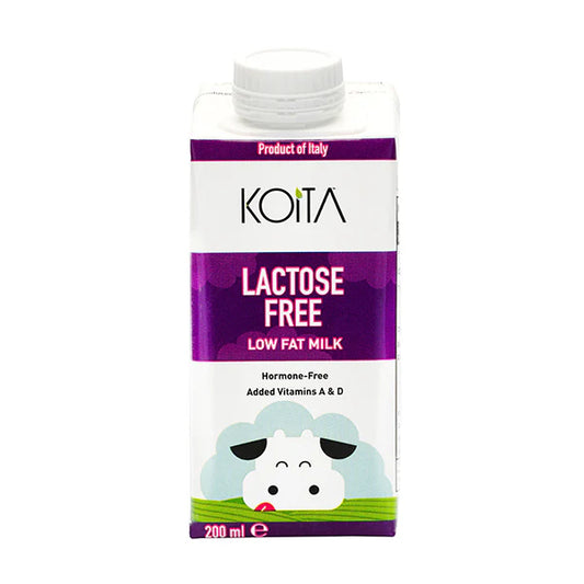 Koita KOI018 Lactose Free Low Fat 200ml, Pack of 24 pcs