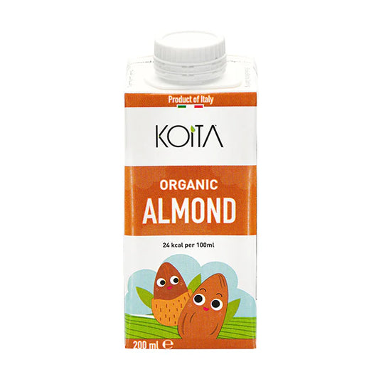 Koita KOI021 Organic Almond Milk 200ml, Pack of 24 pcs