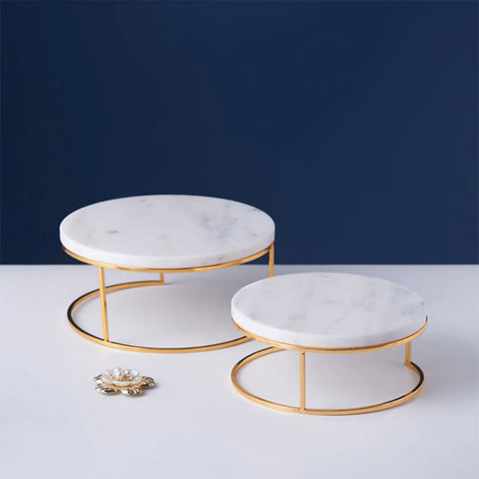 White Marble LH-229 Tray Stand 20 CM
