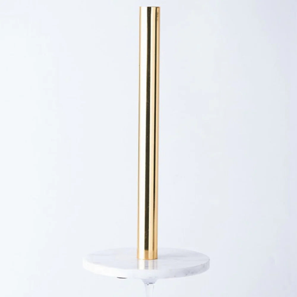 Gold LH-230 Paper Tissue Towel Holder with Marble Base (Length 30cm)