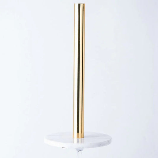 Gold LH-230 Paper Tissue Towel Holder with Marble Base (Length 30cm)