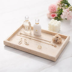 Natural Travertine LH-317 Stone Marble Tray 30x20 CM