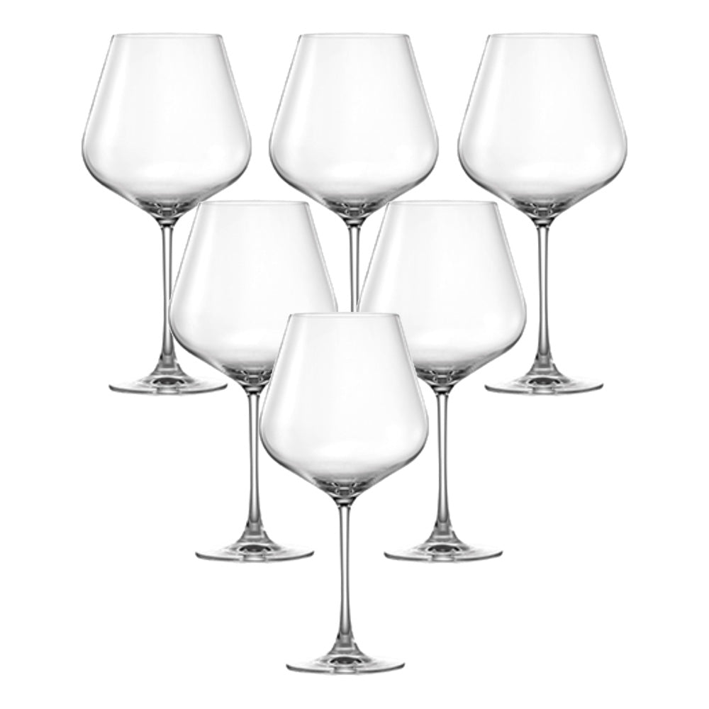Lucaris LS04BG32 Hong Kong Hip Burgundy Glass 910 ml, Set of 6