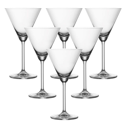 Lucaris LS12MN06 Rims Martini Glass 175 ml, Set of 6