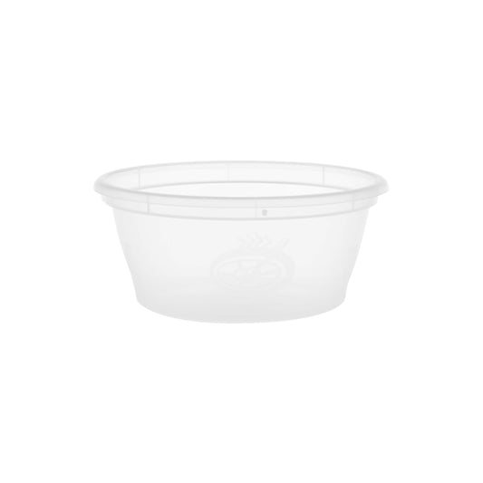hotpack round microwave clear potion cup with lid 4 5 x 5 4 x 6 5 cm 100 ml 1000 pcs