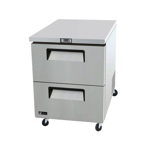 Primo MGF8415 Two Drawer Undercounter Refrigerator Stainless Steel Body, 69.8x76.2x92.9 cm