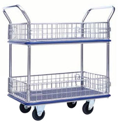 Mystar MM327 Platform Hand Truck, Double Decker Sidenet