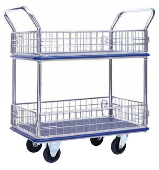 Mystar MM327 Platform Hand Truck, Double Decker Sidenet