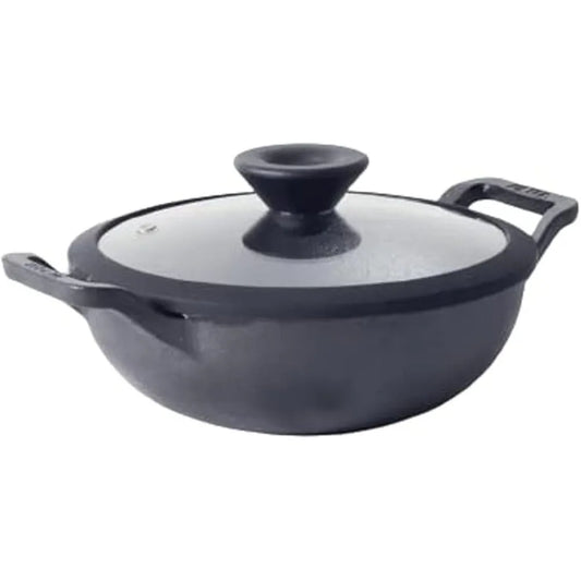 MEYER MY48187 CAST IRON DEEP KADAI, 20 cm DIAMETER
