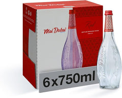 Mai Dubai Glass Water Still 750 ml, Pack of 6 x 10 Carton