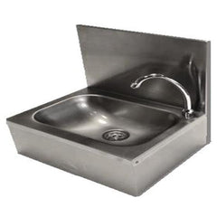 Inox Piave IP0085 Knee Operated Handwash Basin With 30 cm backsplash, 40 x 31.5 x 17 cm