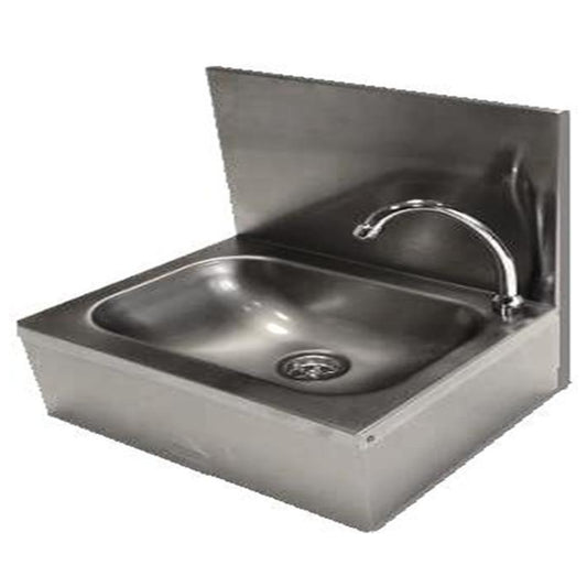 Inox Piave IP0085 Knee Operated Handwash Basin With 30 cm backsplash, 40 x 31.5 x 17 cm