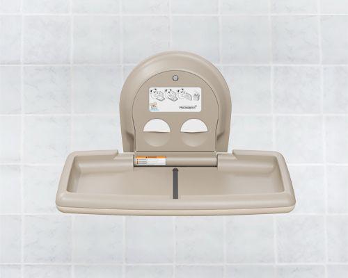 Koalakare USA Horizontal Wall Mounted Baby Changing Station Beige