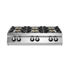 Modular R90/120PCG/T/ Top Gas Range Pressed Worktop, 6 Burners, 120x90x28 cm
